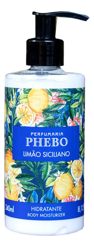  Hidratante para corpo Phebo en frasco de 240mL/233.3g limão