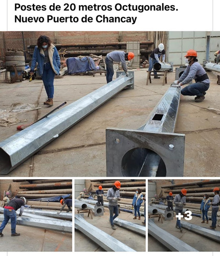 Postes Metalicos Para Luminarias / Mastiles De Pararrayos