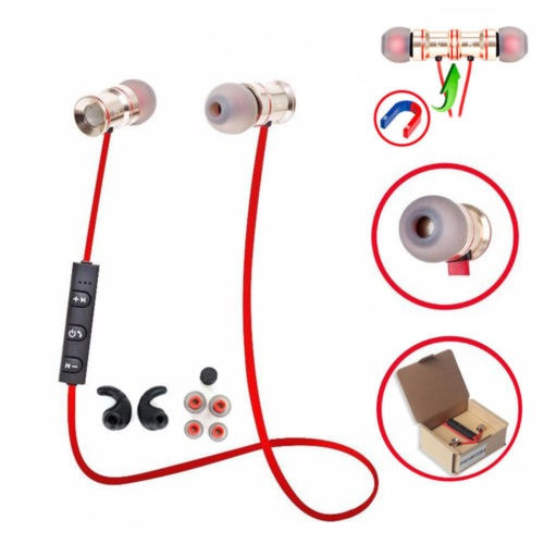 Md53 Rojo Sport In-ear Auriculares Bluetooth Auricular De