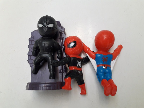 03 Boneco Homem Aranha Burger King Tipo Mc Donalds Usados (Usado)