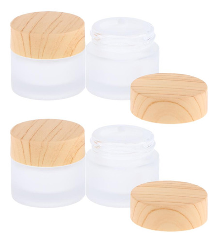 4 Piezas Botella De Maquillaje Recipientes De Crema Envase