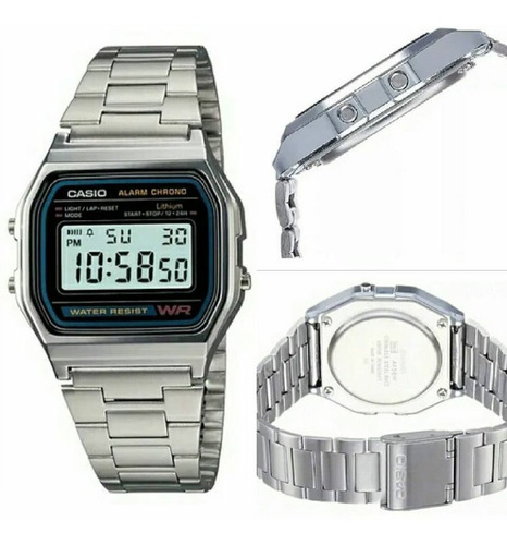 Reloj Casio Digital Vintage Retro Elegante A158 Caballito