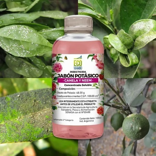 Imagen 3 de 4 de Jabon Potasico + Neem Y Canela 100 Cc Eco Mambo - Hojarasca