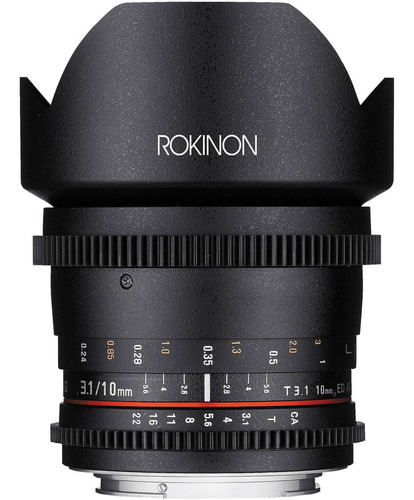 Rokinon 10mm T3.1 Cine Lente Para Nikon F Mount