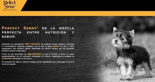 3kg Alimento Perro Perfect Sense Cachorro Raza Chica Ps1802