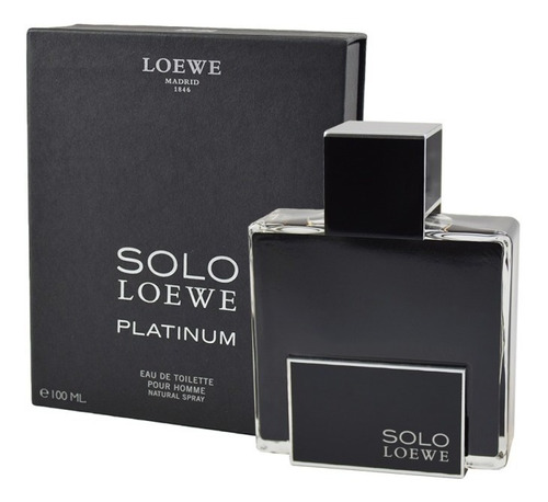 Solo Loewe Platinum De Loewe Eau De Toilette 100 Ml.