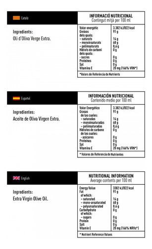 Aceite Oliva Extra Virgen Español Aceitunas 500ml Pons