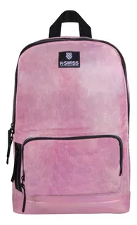 Mochila K-swiss Grand Bifrost Metálico Color Rosa Claro Diseño De La Tela