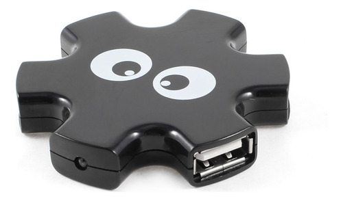 Qtqgoitem Divisor Computadora Negro Expansion Usb 2.0 Hub 4