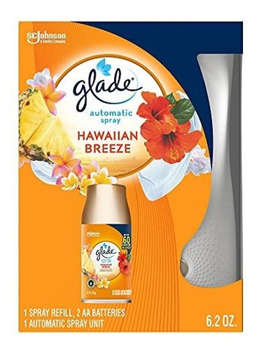 Glade Automatic Spray Holder Y Hawaiian Breeze Refill Starte