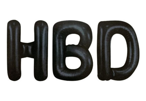 Globos Hbd Para Celebrar Cumpleaños Happy Birth Day Dorado