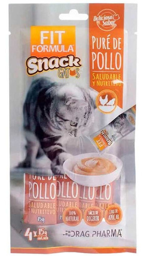 Fit Formula Snack Para Gatos Sabor Pure De Pollo 25gr