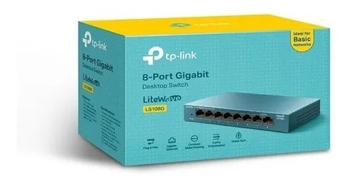 Switch Tp-link Tl-ls108g 8 Puertos 10/100/1000 Gigabit Metal