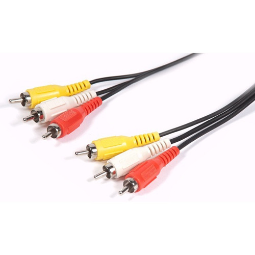 Imagen 2 de 6 de Cable Plug Rca Macho Audio Estéreo 1.5 Metros
