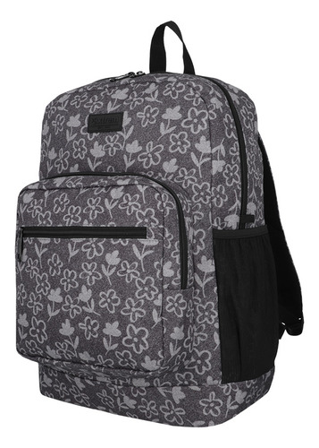 Mochila Notebook Xtrem Everdale 5xt Flores Negro 16