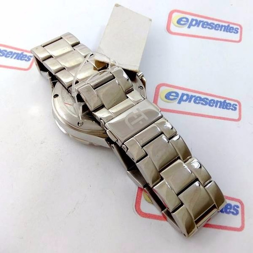 Relógio Feminino Ana Hickmann Prateado Swarovski Ah30193q