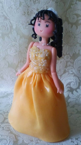 Tope De Tortas,quinceañeras De 15 Cm Hechas En Masa Flexible