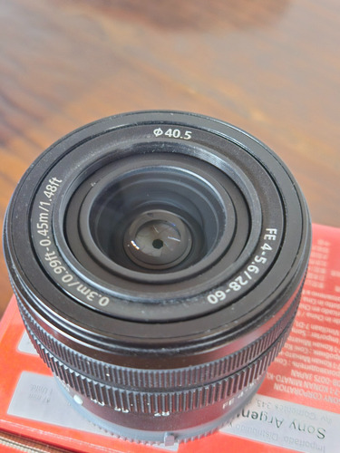 Lente Sony Fe 28-60mm F/4-5.6 Full Frame E Negro (Usado)
