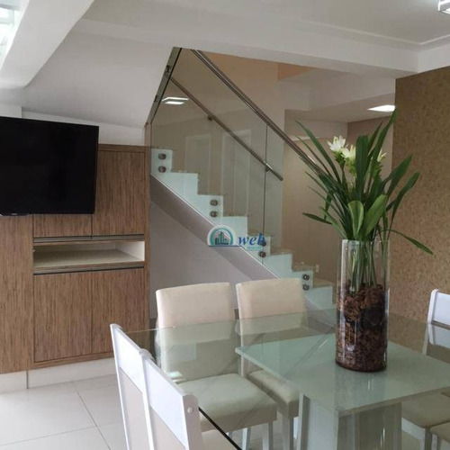 Cobertura Duplex Com 5 Dormitórios À Venda, 181 M² Por R$ 1.699.000 - Centro - Santo André/sp - Co0994