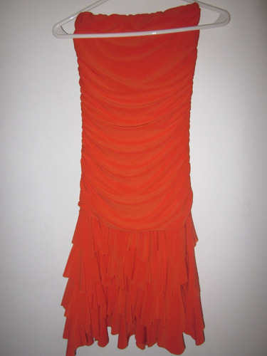 Vestido Strapless Nomade, Naranja Fuerte!