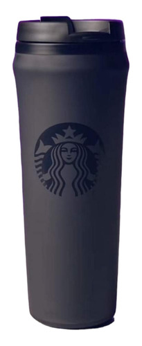 Termo Starbucks Negro Matesoft Touch Plástico Original 591ml