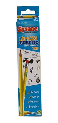 Lápices De Grafito Sysabe Hb (caja)