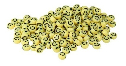 Bolsa De Cuentas Carita Feliz Smile Para Collar Bolsa 250gr.