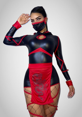 Disfraz Red Ninja Mortal Kombat Mujer