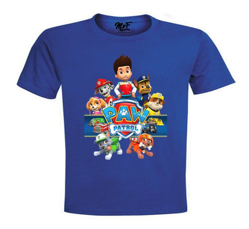 Poleras Paw Patrol 100% Algodón Premium Niños 