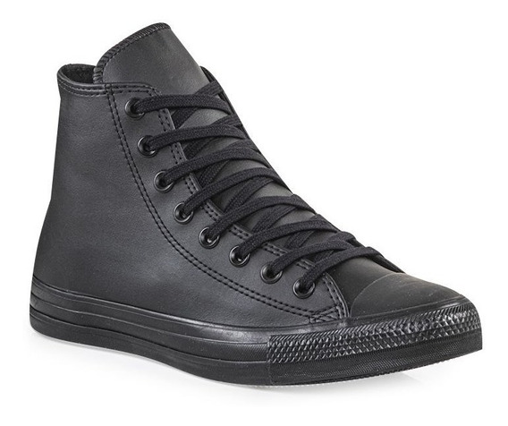 converse cuero negras