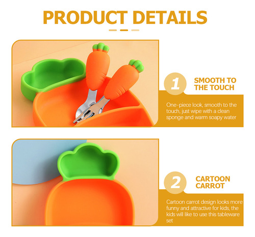 Modelado De Platos Con Forma De Zanahoria Para Niños