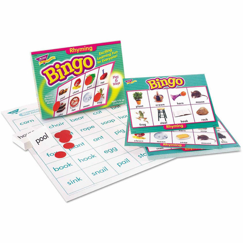 Juego De Bingo De Aprendiz Joven De Tendencia Palabras Que