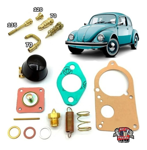 Kit Carburador Fusca/kombi 1600 72/...carb -simples