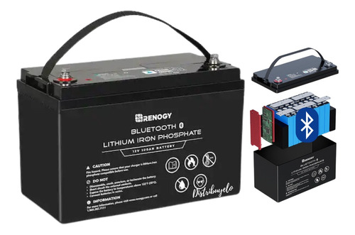Renogy Bateria Solar Litio 12v Bluetooth