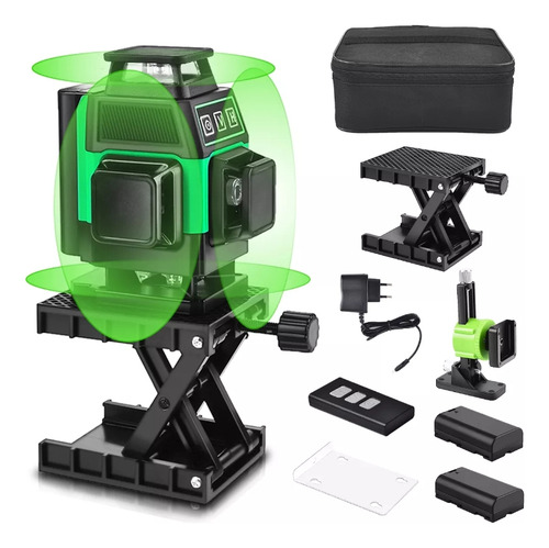Nivel De Laser Autonivelante Verde De 16 Líneas+trípode+caja