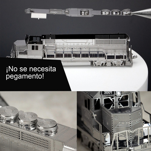Nc Trenes Rompecabezas Metallic 3d Model A Scale R