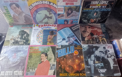 12 Discos Lps Acetatos Solis Billo Gutiérrez Combo 033