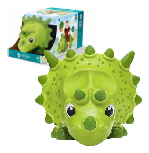 Dinossauro Veiculo Bebê Didático Brinquedo Triceratops Rodas