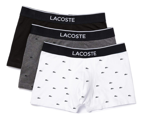 Boxer Lacoste Sous-vetement Hombre Moda Tricolor