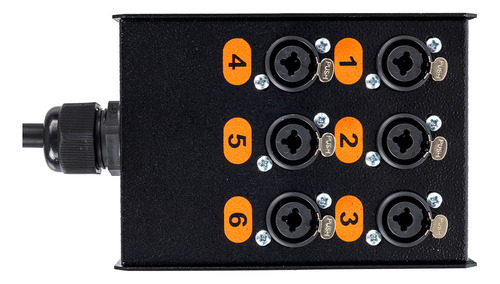 Medusa Com Multicabos 6 Vias Conectores Combo - 8 Mts