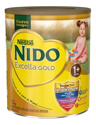 Nestle Nido Leche De Fórmula En Polvo Excella Lata 1.6kg Sabor N/A