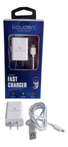 Cargador C/rapida 21a 1001 Usb A Micro Kouder