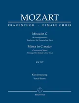 Comprar Misa Coronacion Do Mayor K317 Mozart Partitura Coro Urtext