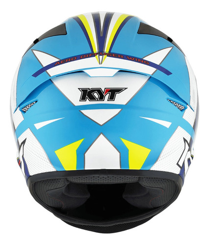 Capacete Kyt Tt Course Grand Prix Branco/ Azul L 60