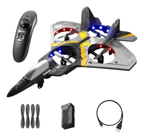 Avión Planeador De Espuma Rc Accesorios For Aviones Plata