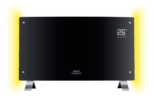 Imagen 3 de 9 de Vitroconvector Calefactor Led Peabody Pe-vqdl20 Curvo 2000w
