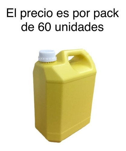 Imagen 7 de 10 de Bidones Plasticos 5 Litros Nuevo Color Reciclado X 60 Un