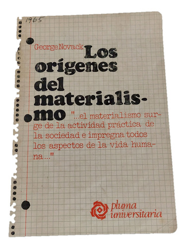 Los Orígenes Del Materialismo