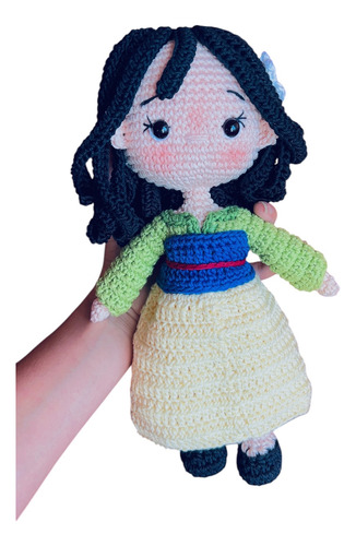 Princesa Mulan Tejida A Crochet Amigurrumi
