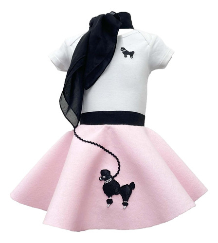 Hip Hop 50s Shop Juego De Disfraz De Falda De Caniche De 3 P